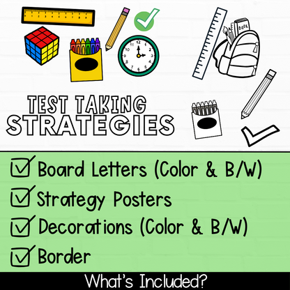 Test Taking Strategy Poster