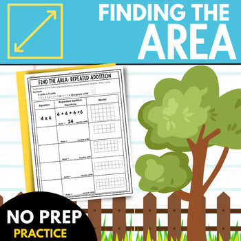 Using repeated addition to find the area