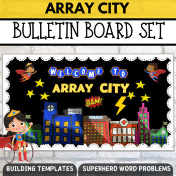 Array City Craft Bulletin Board | Multiplication Activity