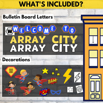 Array City Craft Bulletin Board | Multiplication Activity