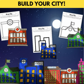 Array City Craft Bulletin Board | Multiplication Activity