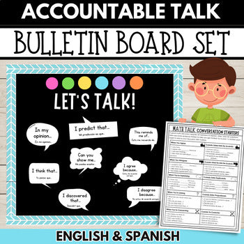 Accountable Talk Bulletin Board Set in Spanish and English