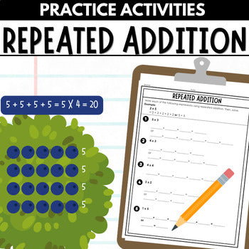 Repeated Addition Practice for 3rd Grade